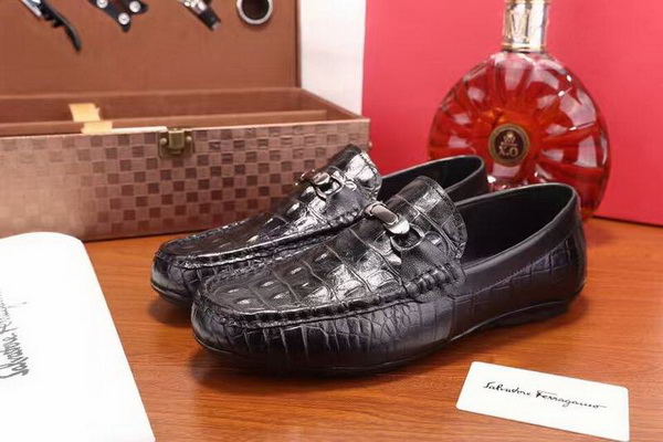 Salvatore Ferragamo Business Casual Men Shoes--070